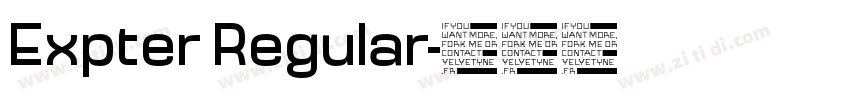 Expter Regular字体转换